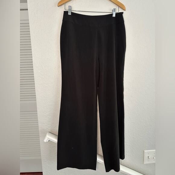 Vintage Fleur David Rodriguez Wide Leg High Waist Black Pullon Pants Stretch - Picture 1 of 5